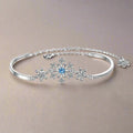 Women's Silver Snowflake Winter Bracelet