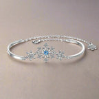 Women's Silver Snowflake Winter Bracelet