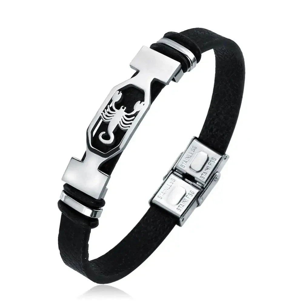 Men's Zodiac Sign Bracelet Scorpio
