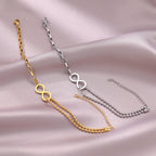 Gold or Silver Infinity Bracelet