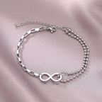 Gold or Silver Infinity Bracelet silver