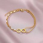 Gold or Silver Infinity Bracelet gold