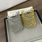 Wide Coral Women’s Bracelet silver