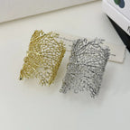 Wide Coral Women’s Bracelet gold