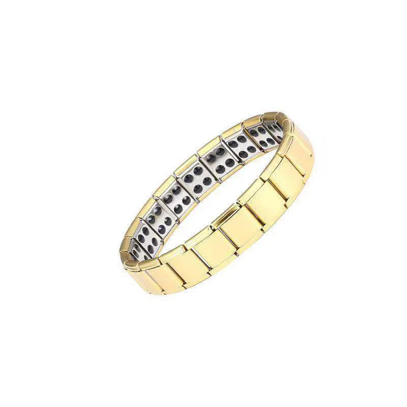 Men's Magnetic Anti-Stress Bracelet Gold