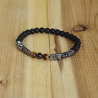Buddhist Chain Bracelet in Stones and Beads