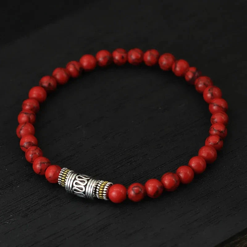Buddhist Link Bracelet with Stones