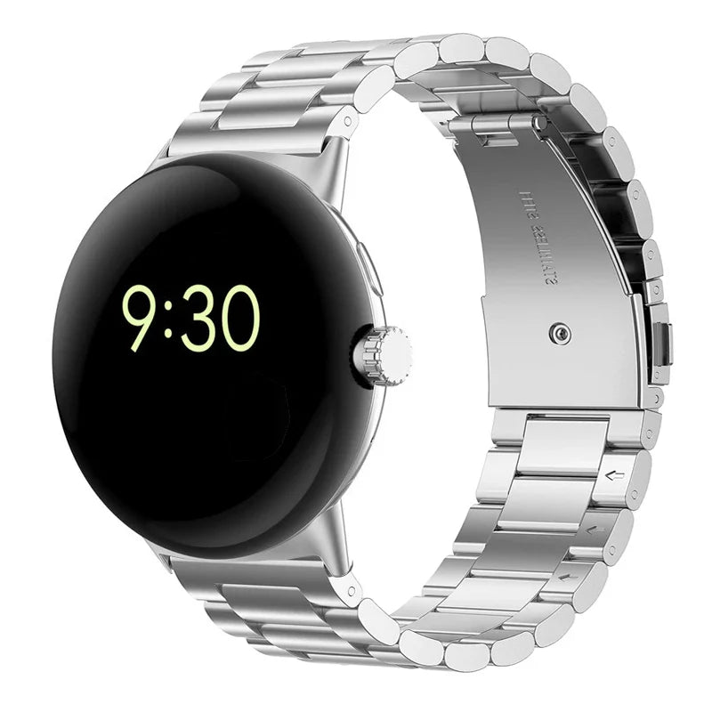 Hardened Steel Watch Bracelet Smartwatch Google Pixel Watch 1 & 2 silver