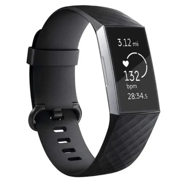 Fitbit Charge 3 & Charge 4 Black Watch Band