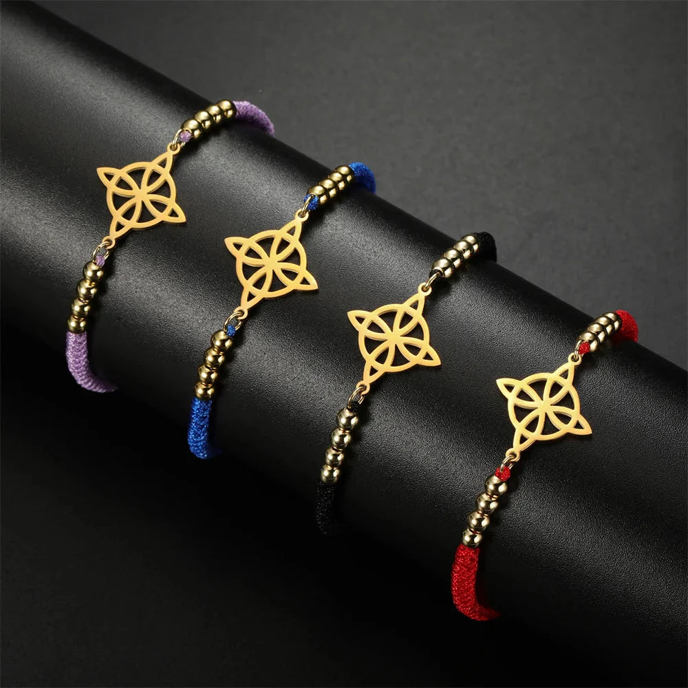 Witch's Knot Bracelet Women’s Curb Bracelet Wiccan Protection