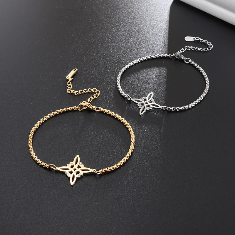 Sorcerer’s Knot Bracelet in Gold or Silver