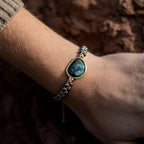 Celestial Eye Bracelet in Labradorite & Hematite