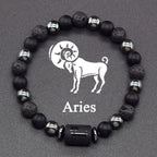 12 Constellations Zodiac Sign Beaded Bracelet aries
