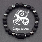 12 Constellations Zodiac Sign Beaded Bracelet capricorn