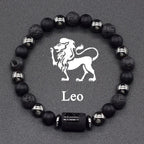 12 Constellations Zodiac Sign Beaded Bracelet leo