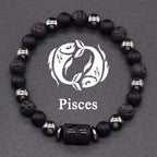 12 Constellations Zodiac Sign Beaded Bracelet pisces