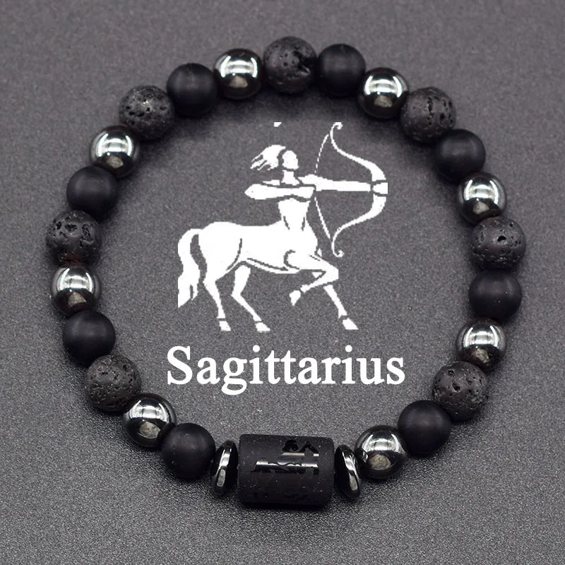 4 12 Constellations Zodiac Sign Beaded Bracelet sagittarius
