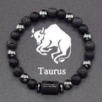 12 Constellations Zodiac Sign Beaded Bracelet taurus