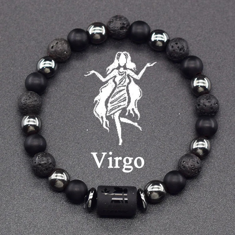 12 Constellations Zodiac Sign Beaded Bracelet virgo