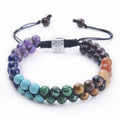 7 Chakras Tree of Life Stone Bracelet