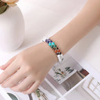 White 7 Chakras Stone Bracelet