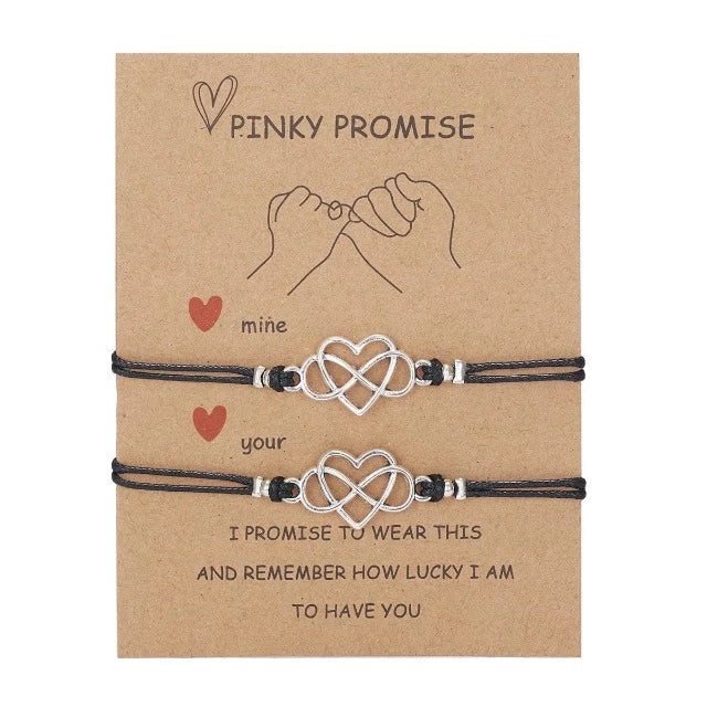 Lover’s Couple Bracelet (Set of 2 Bracelets) infinity heart