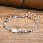 Men's initial bracelet
