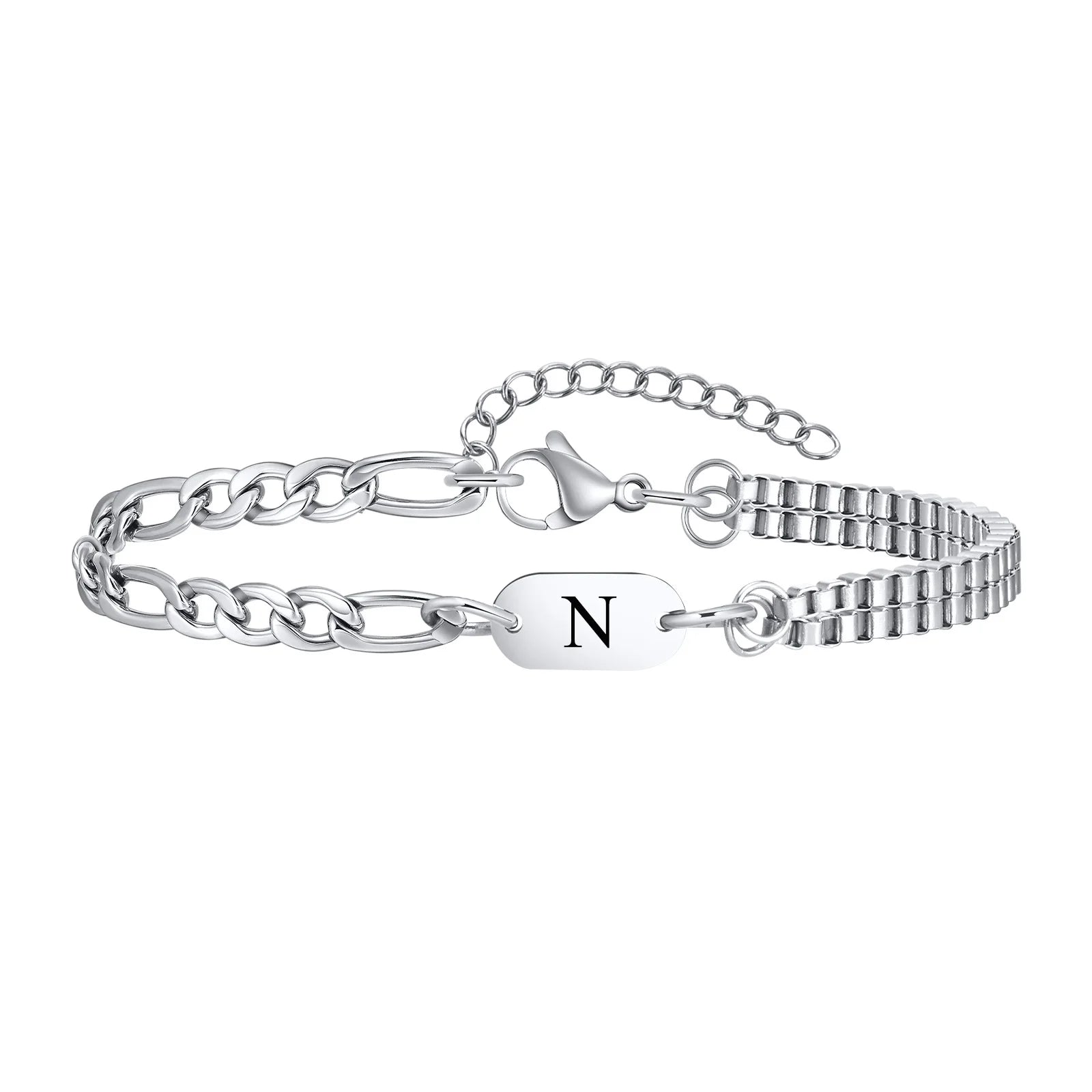Men's initial bracelet n