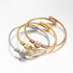Adjustable Heart Link Bracelet for Women Gold