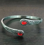 Retro Link Bracelet Water Drop Red