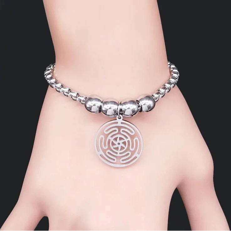 Hecate's Wheel Strophalos Witchcraft Wiccan Bracelet