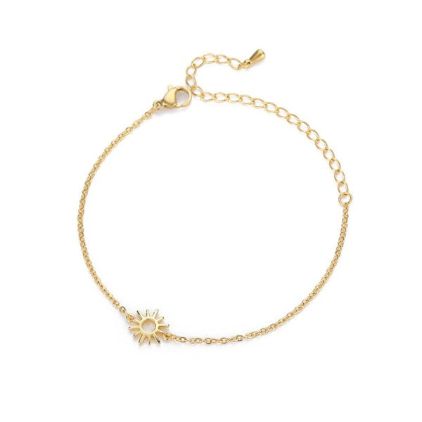 Sun Bracelet Women’s ID Bracelet Gold 