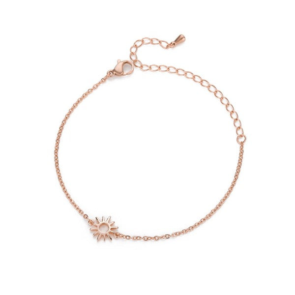 Sun Bracelet Women’s ID Bracelet Rose Gold