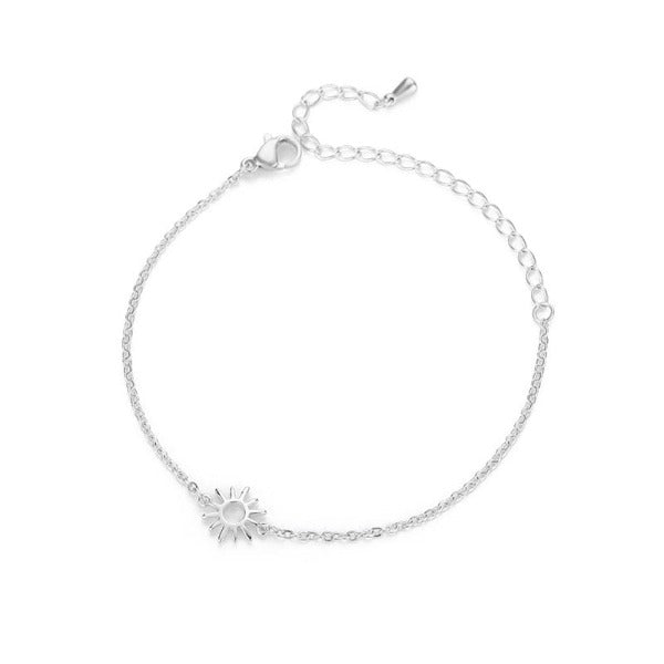 Sun Bracelet Women’s ID Bracelet Silver