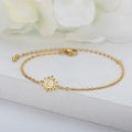 Sun Bracelet Women’s ID Bracelet Gold