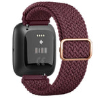 Super Elastic Fitbit Versa 1 Versa 2 Versa Lite Watch Strap burgundy