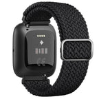Super Elastic Fitbit Versa 1 Versa 2 Versa Lite Watch Strap black