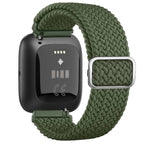 Super Elastic Fitbit Versa 1 Versa 2 Versa Lite Watch Strap military green