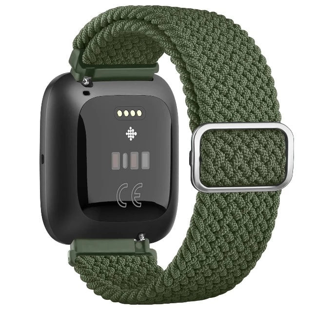 Super Elastic Fitbit Versa 1 Versa 2 Versa Lite Watch Strap military green