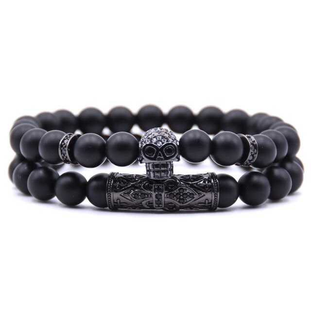 Women's Skull Bracelet Black