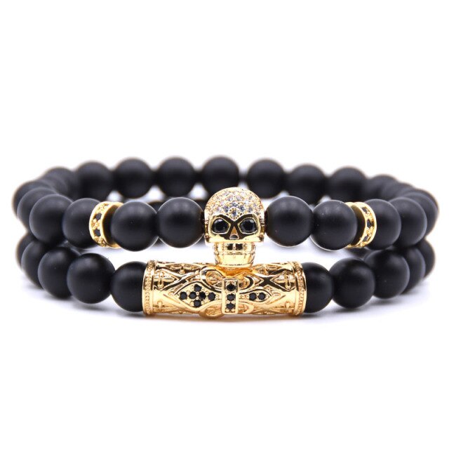 Women's Skull Bracelet Gold