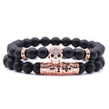 Women's Skull Bracelet Rose Gold