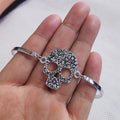 Women's Skull Bracelet Silver
