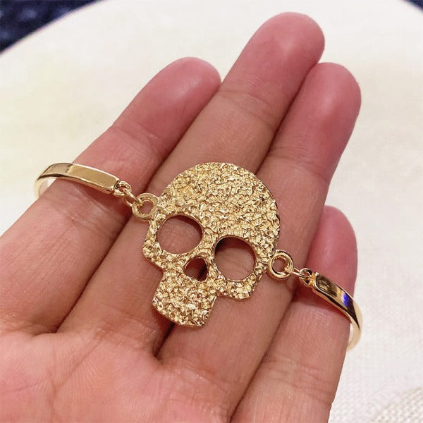 Women's Skull Bracelet Gold
