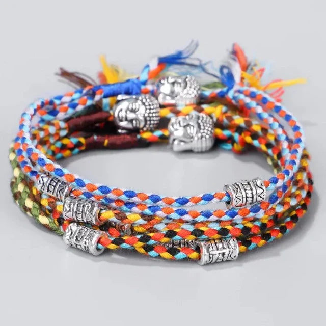 Braided Tibetan Good Luck Bracelet 