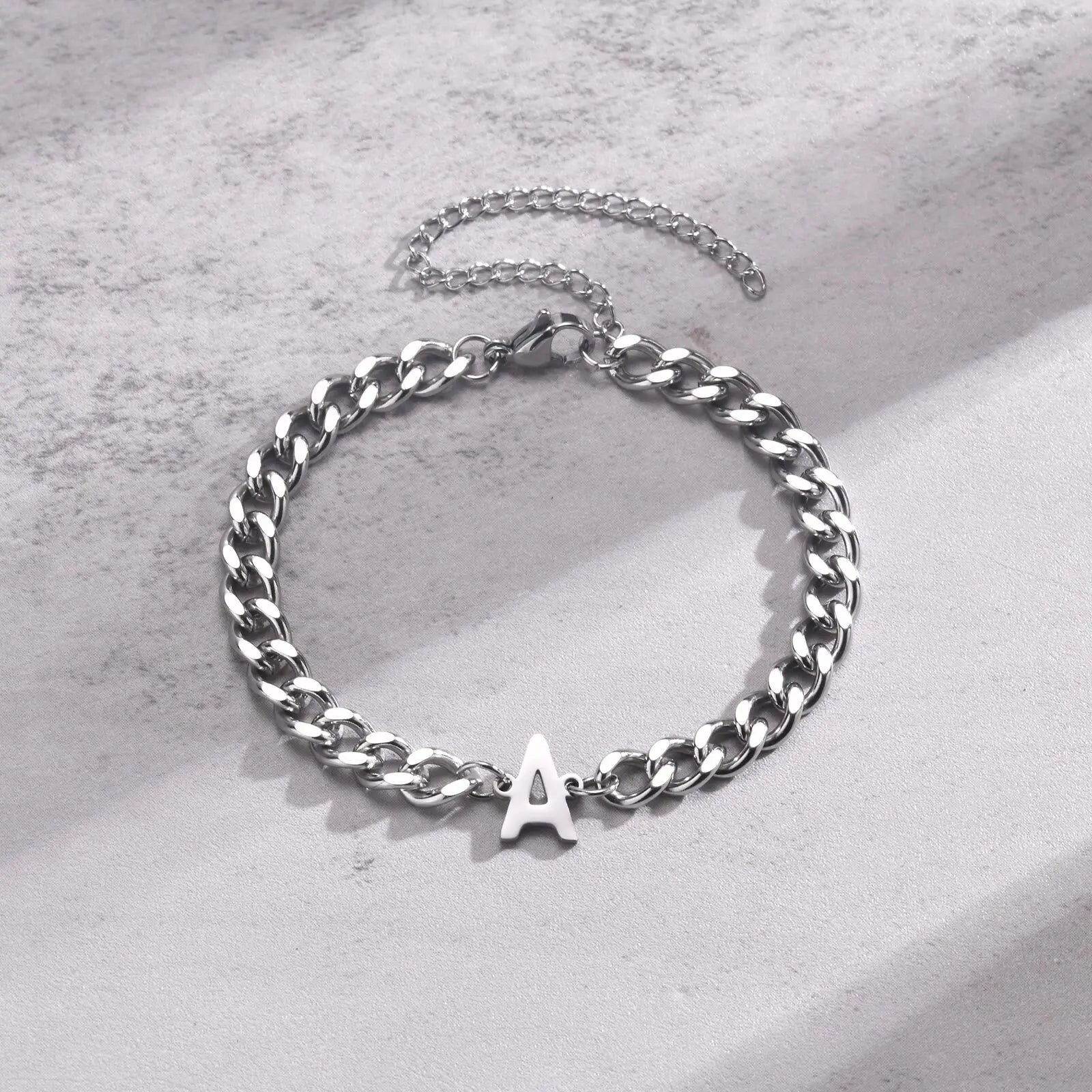 Initial twisted bracelet a