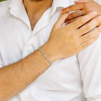Initial twisted bracelet