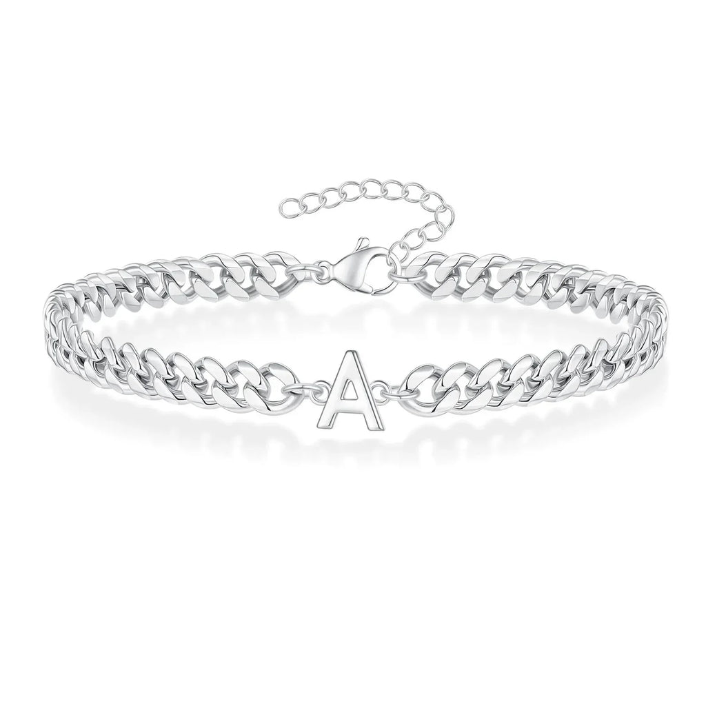 Initial twisted bracelet a