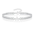 Initial twisted bracelet a