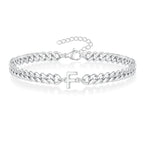 Initial twisted bracelet f